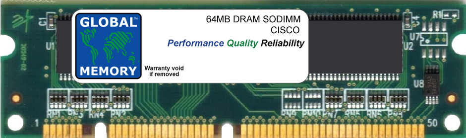 64MB DRAM SODIMM MEMORY RAM FOR CISCO MC3810-V3 ROUTER (MEM-DIM-1X64D) - Click Image to Close